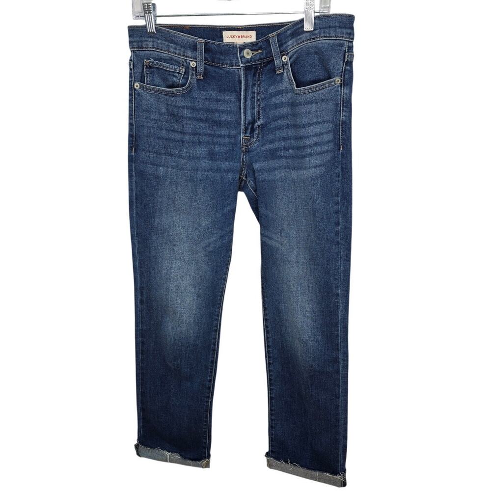 Lucky Brand Mid Rise Sweet Straight Women's Denim Dark Wash Jeans Size 10/30A